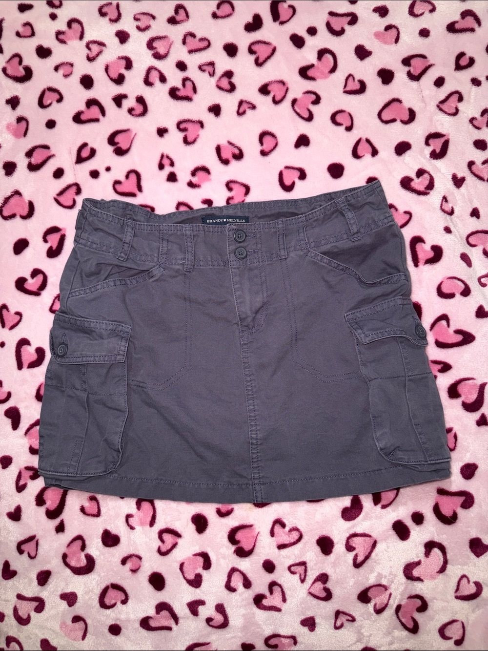 Brandy Melville Purple Cargo Skirt